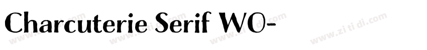 Charcuterie Serif W0字体转换